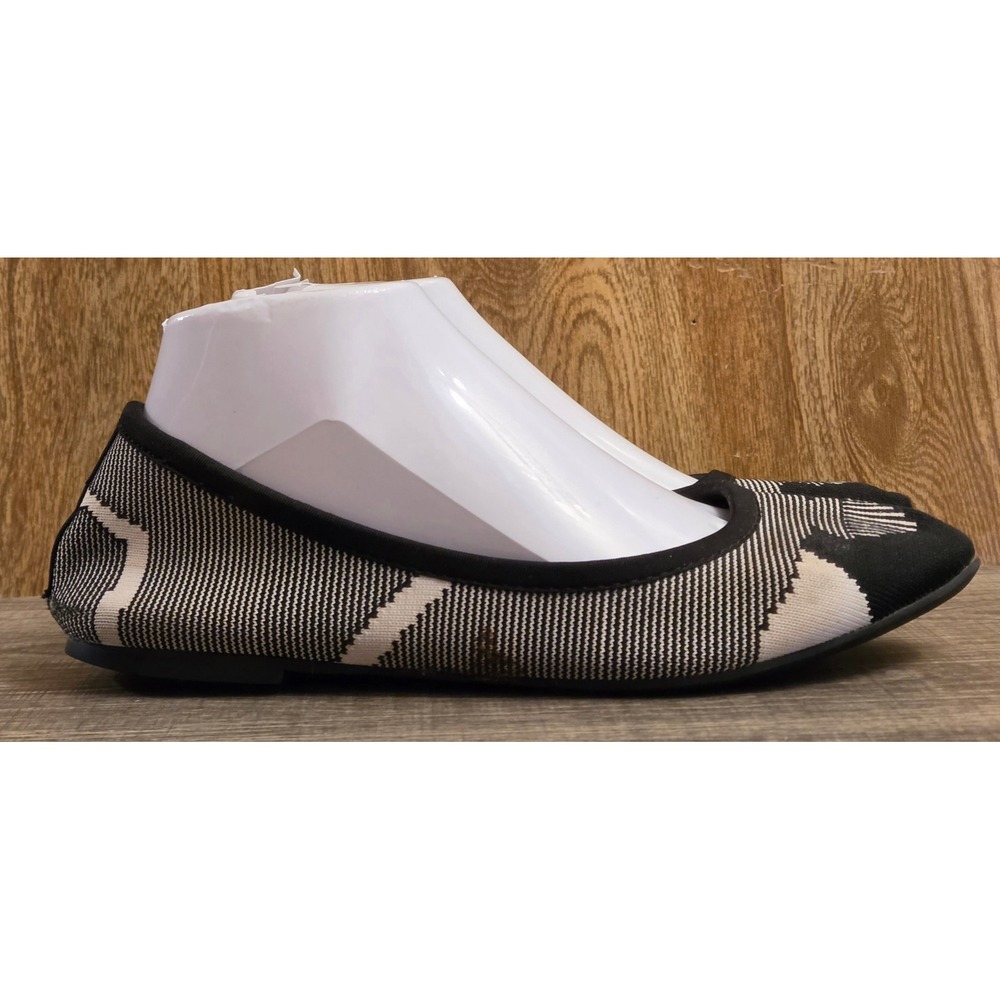 Skechers Cleo Wham Ballet Flats Shoes Womens Size 8 Black White
